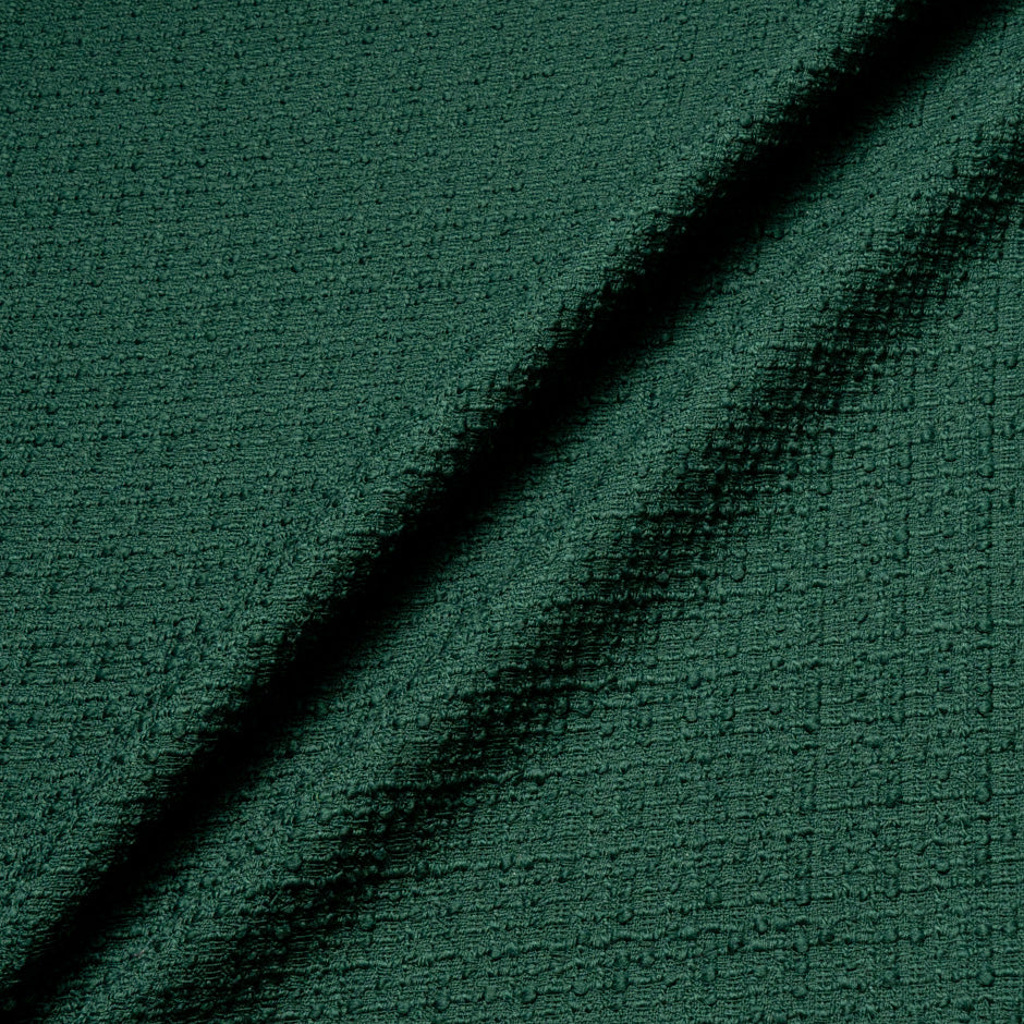Bottle Green Wool Bouclé