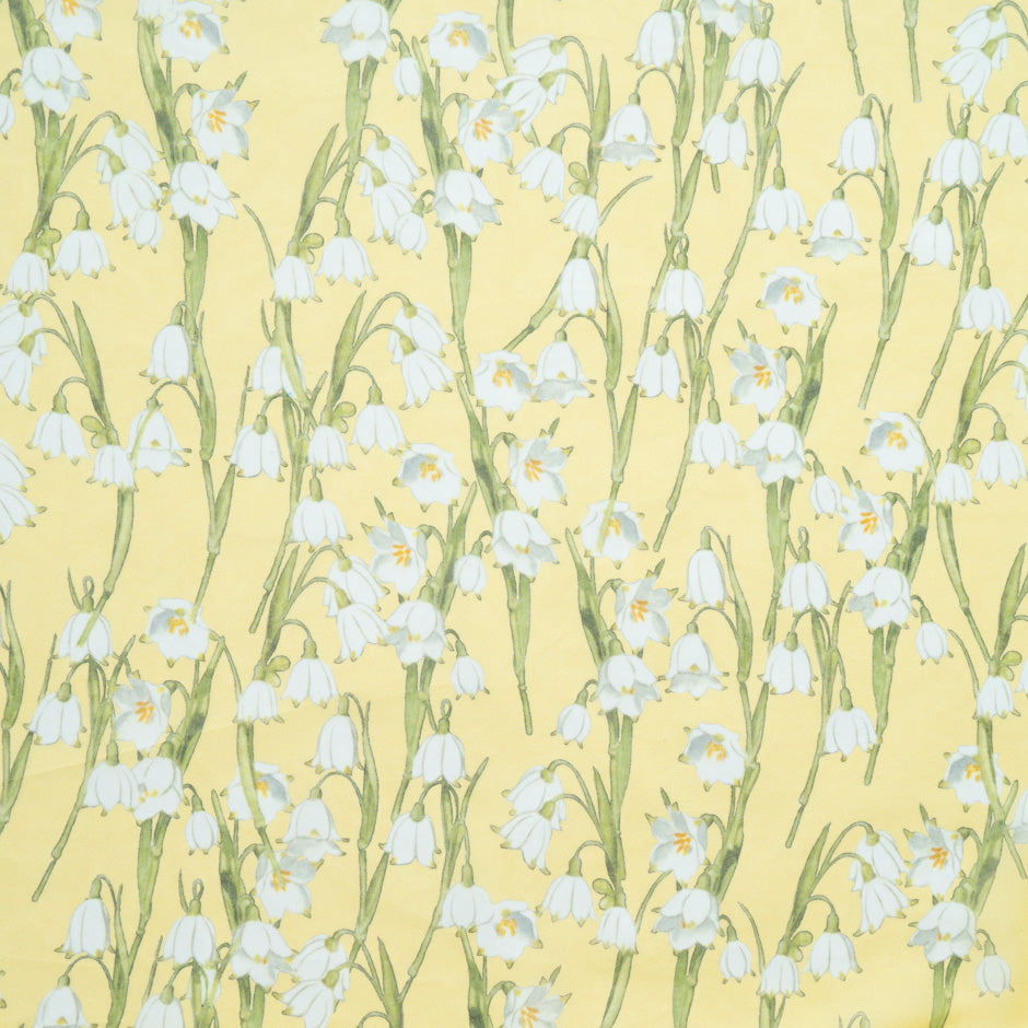 Snow Drop Yellow Silk Georgette (A 2.40m Piece)