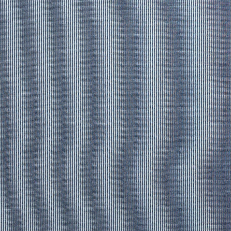 Fine Dark Blue Striped Pure Cotton Shirting