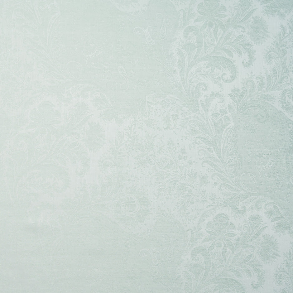 Pale Green Floral Jacquard Pure Cotton