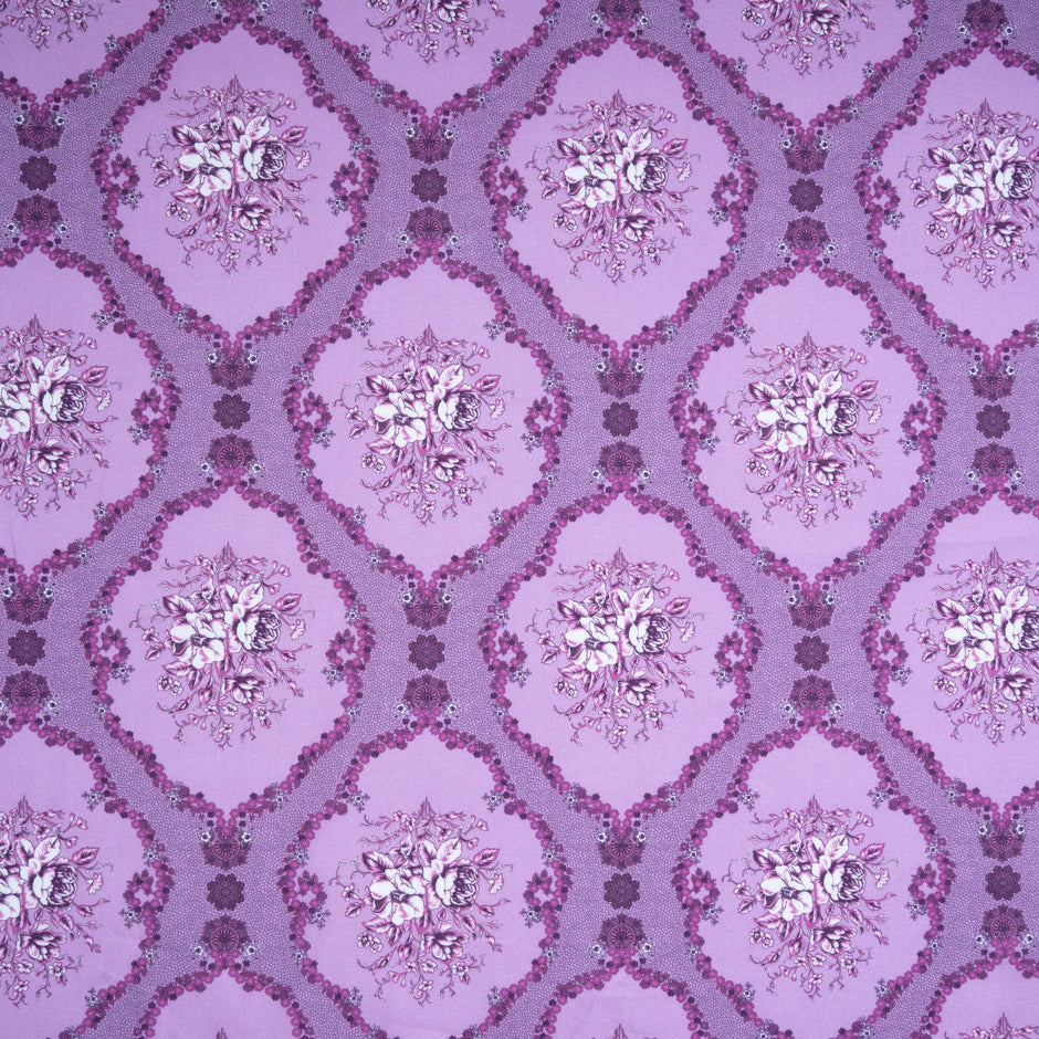 Two-Tone Lavender Printed Pure Luxury Cotton