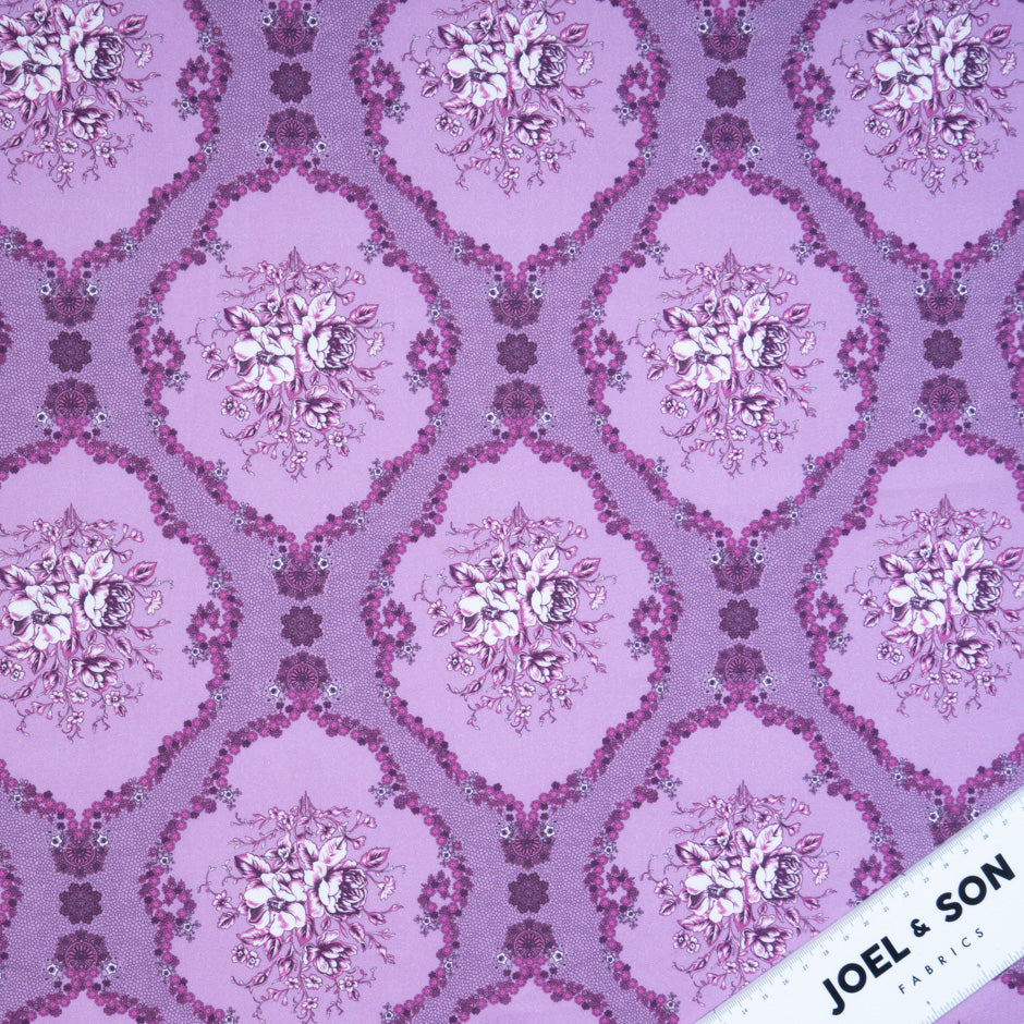 Two-Tone Lavender Printed Pure Luxury Cotton