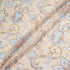 Blue & Beige Vision Printed Metallic Cotton Voile