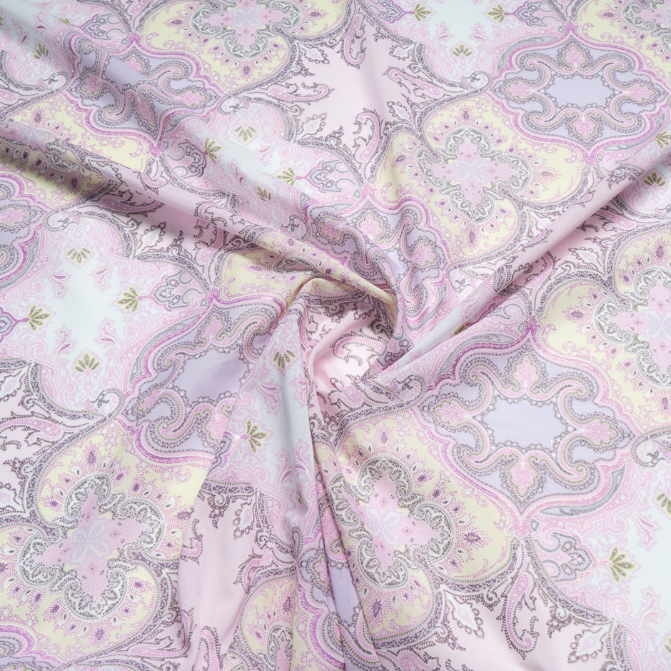 Pastel Coloured Vision Printed Cotton Voile