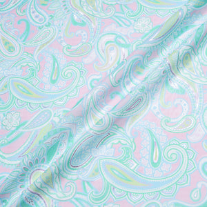 Pastel Paisley Coloured Vision Printed Cotton Voile