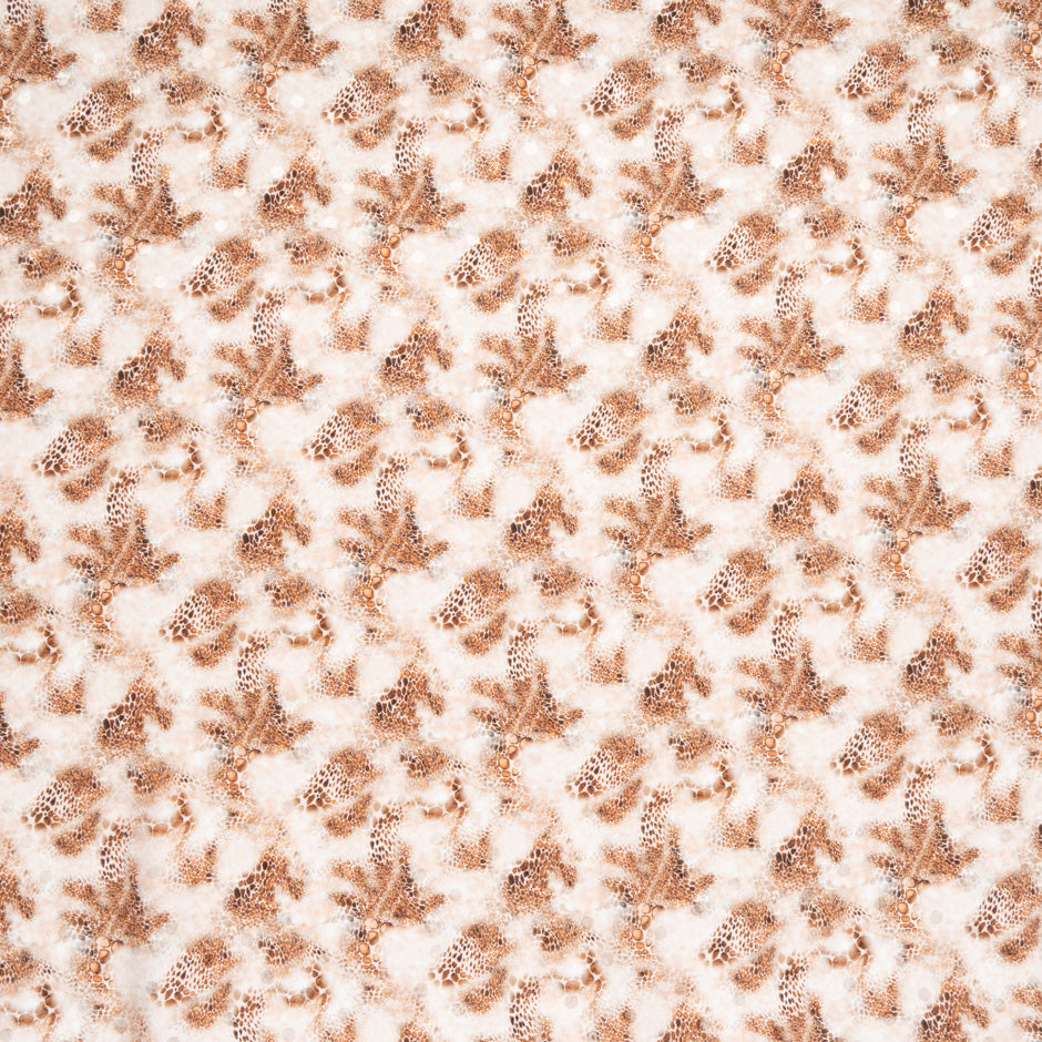 Geometric Animal Print Silk Jacquard