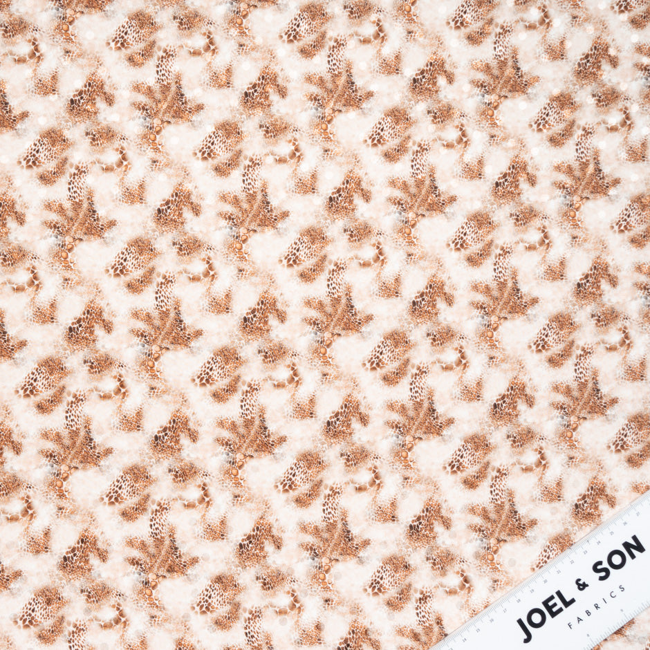 Geometric Animal Print Silk Jacquard