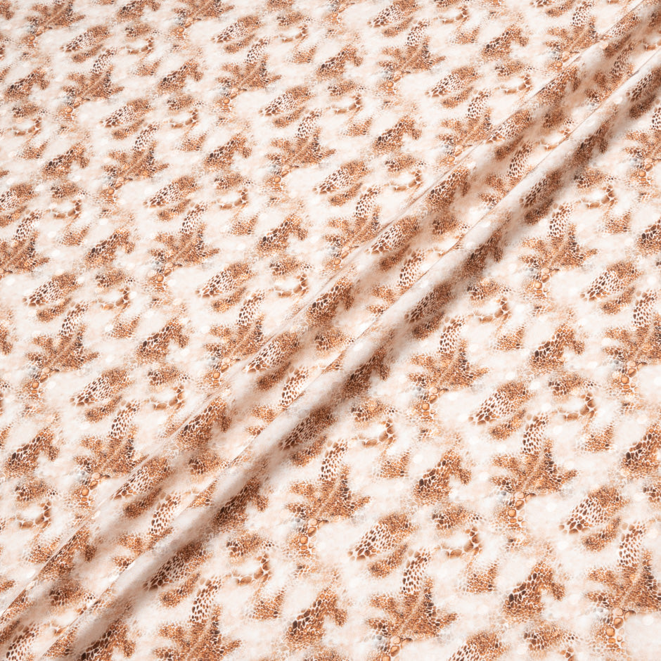 Geometric Animal Print Silk Jacquard