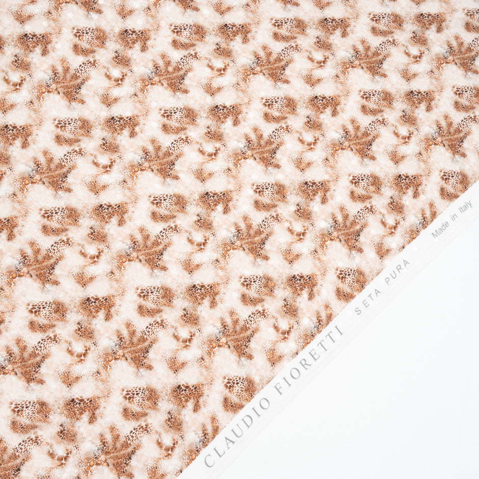 Geometric Animal Print Silk Jacquard