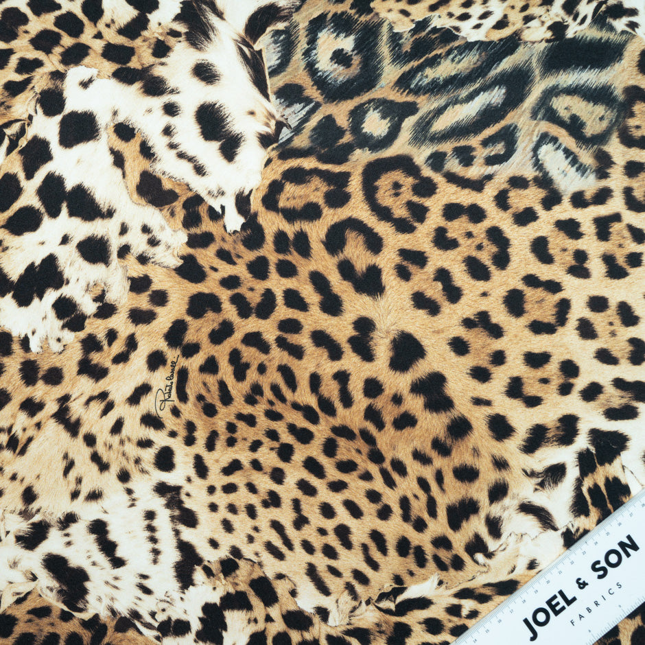 Multi Patchwork Leopard Printed Microfibre