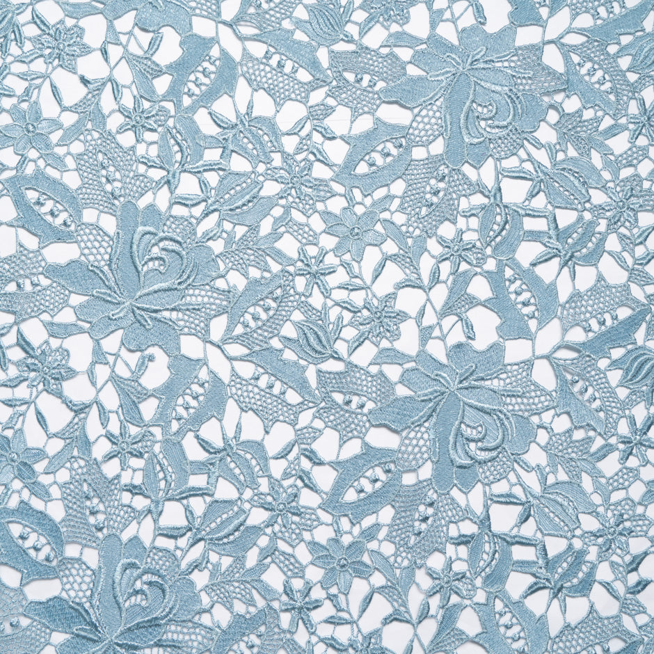 Eau de Nil Floral Guipure Lace