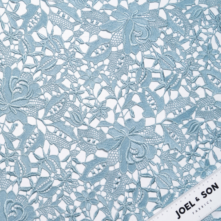 Eau de Nil Floral Guipure Lace