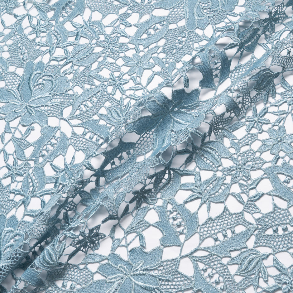 Eau de Nil Floral Guipure Lace