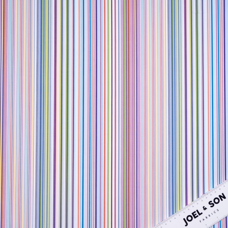 Multi-Coloured Striped Pure Cotton Shirting