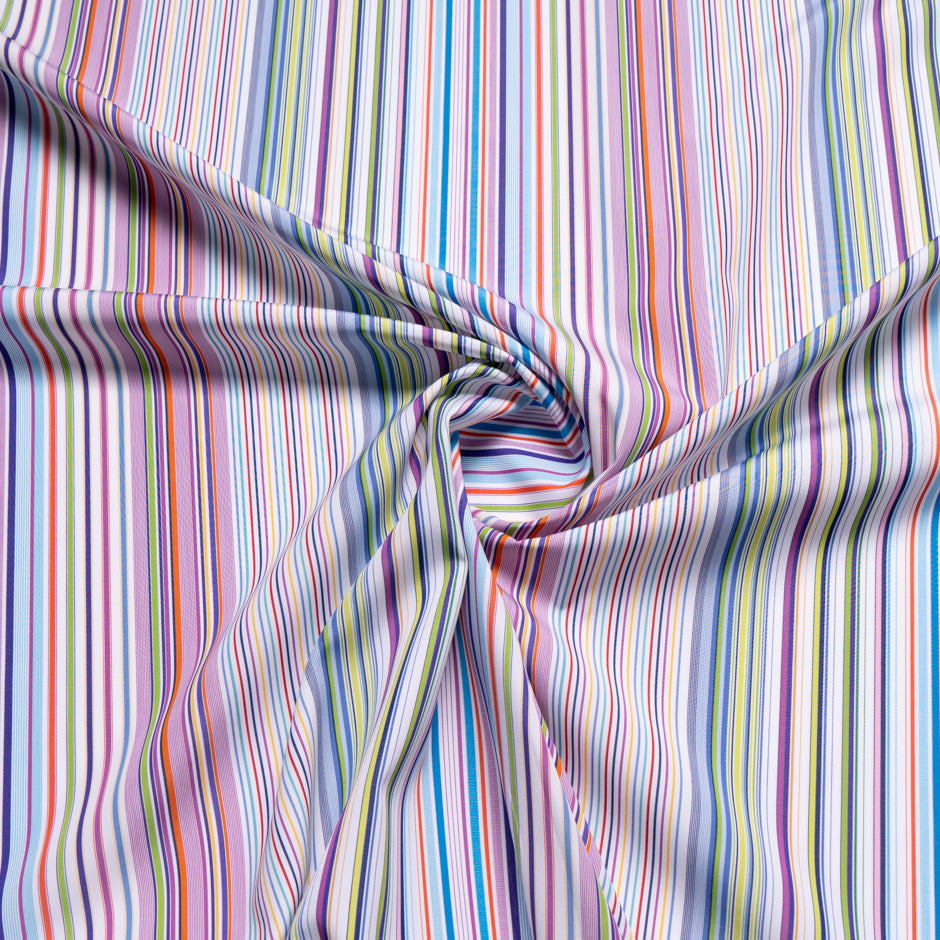 Multi-Coloured Striped Pure Cotton Shirting