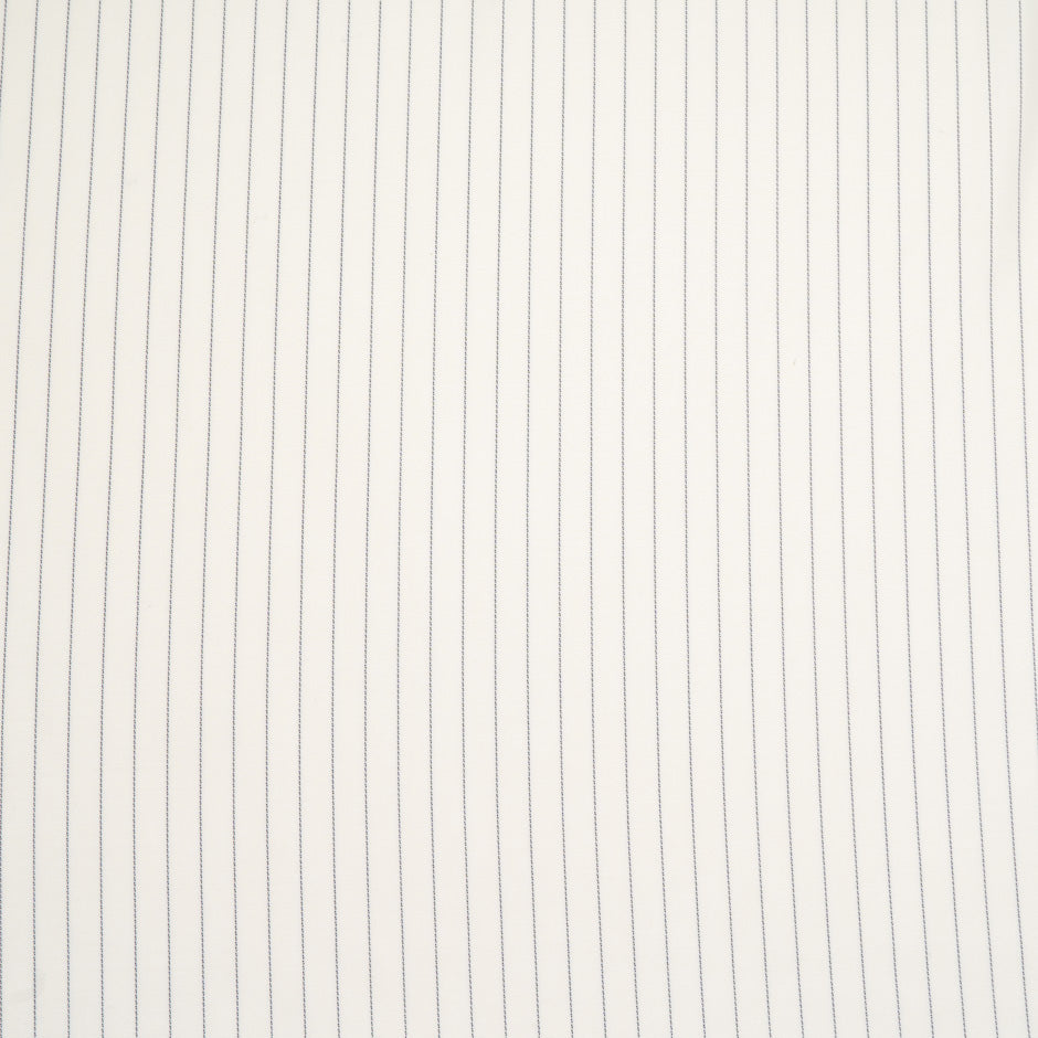 Black Striped Ivory Wool