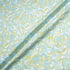 Blue & Yellow Paisley Vision Printed Metallic Cotton