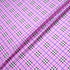Candy Pink Tartan Printed Pure Silk Twill