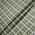 Khaki Green Tartan Printed Pure Silk Twill