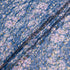 Delicate Floral Printed Jacquard Blue Georgette