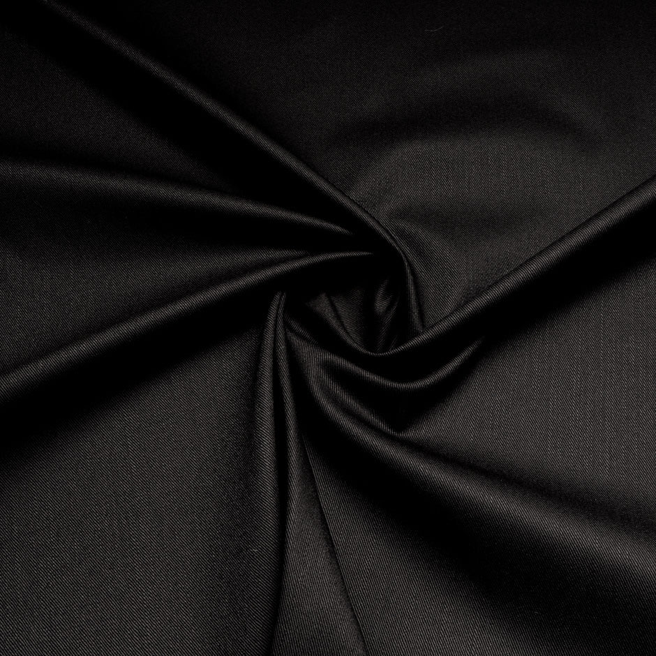 Black Double Dyed Pure Cotton Denim