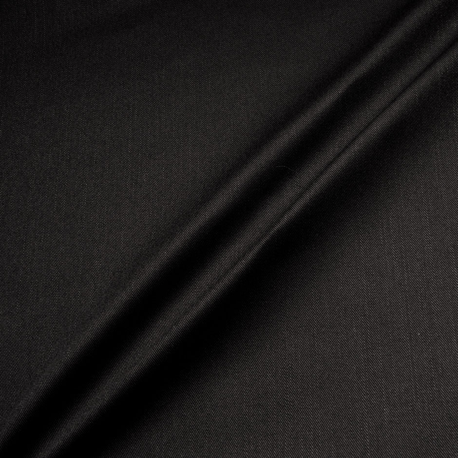 Black Double Dyed Pure Cotton Denim