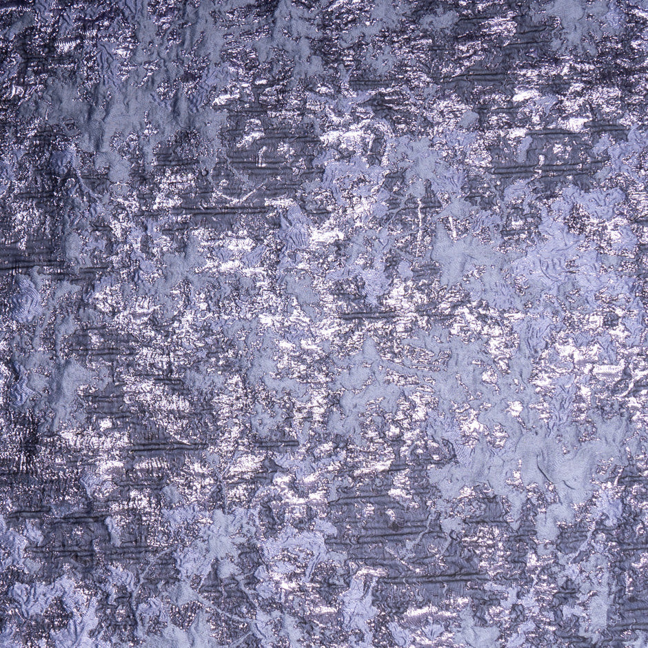Lilac Metallic Silk Blend Cloqué