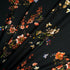 Multi Floral Printed Black Merino Wool