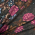 Magenta Floral Printed Merino Wool