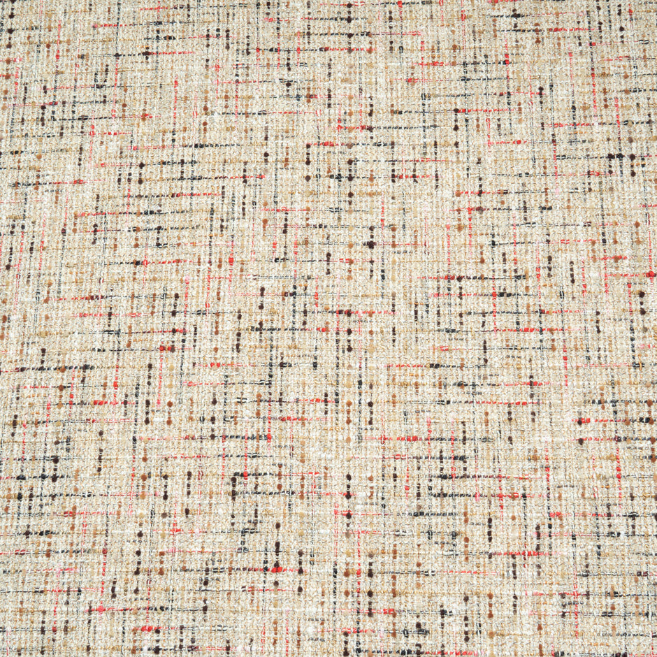 Multi-Coloured Threaded Cotton Blend Bouclé