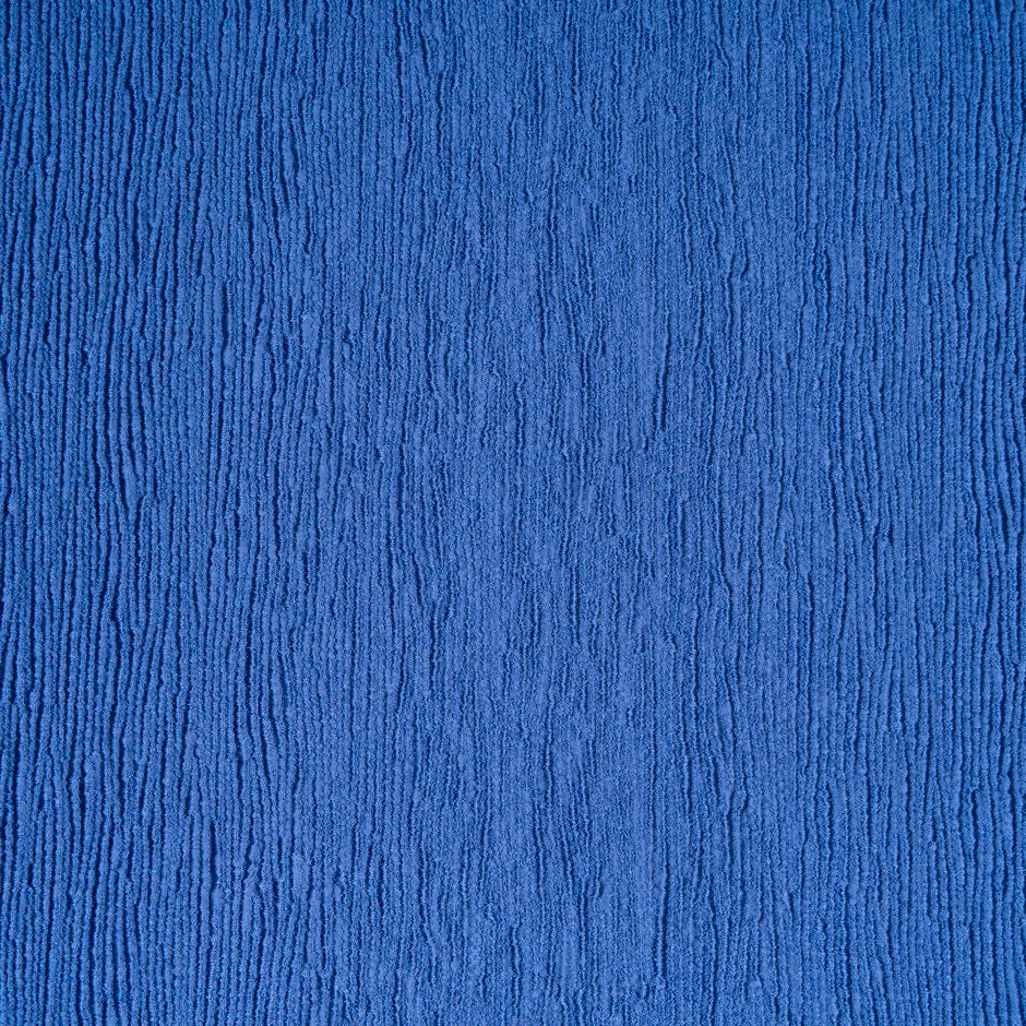 Periwinkle Blue Crinkled Metallic Cloqué