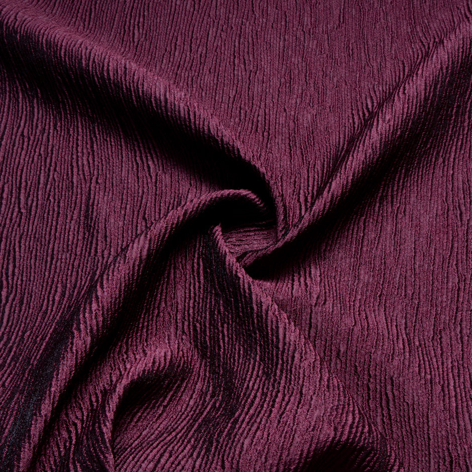 Grenache Crinkled Metallic Cloqué