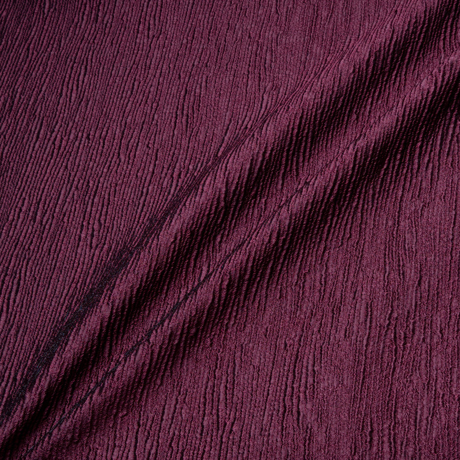 Grenache Crinkled Metallic Cloqué
