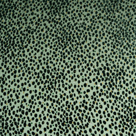 Dark Green Spot & Stoned Devoré Silk