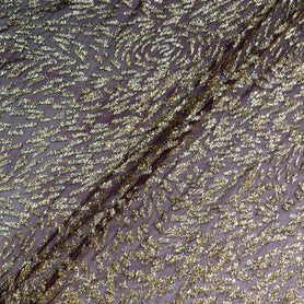 Bordeaux Metallic Chiffon