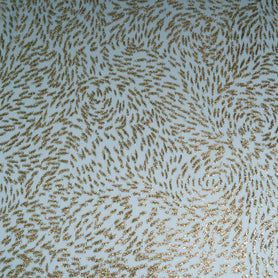 Sky Blue Metallic Chiffon