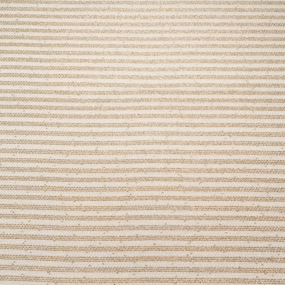 Gold Striped Beige Mixed Fibre Bouclé