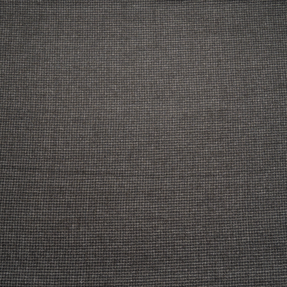 Black & Grey Dogtooth Wool & Cashmere Double Faced Suiting