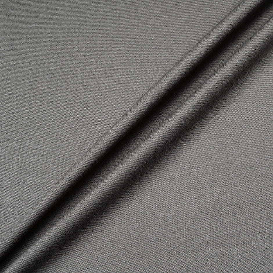 Slate Grey Pure Wool Gaberdine