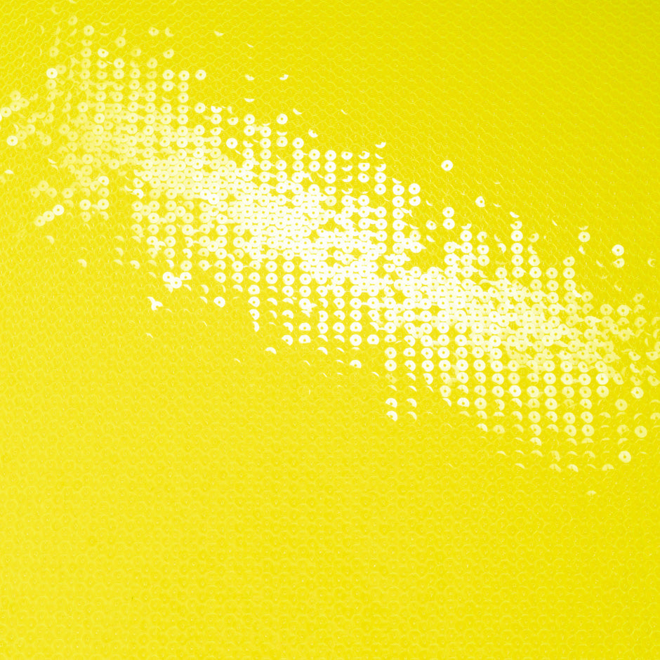 Canary Yellow All-Over Sequin Stretch Jersey
