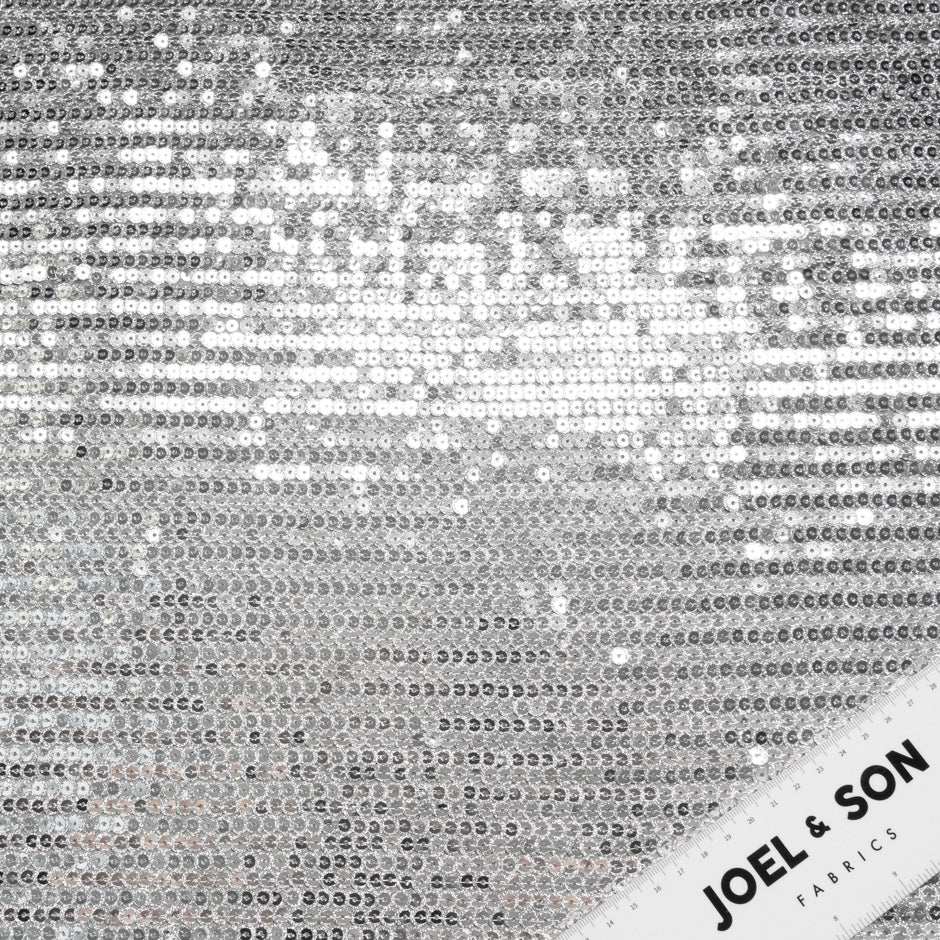 Silver Sequinned Tulle