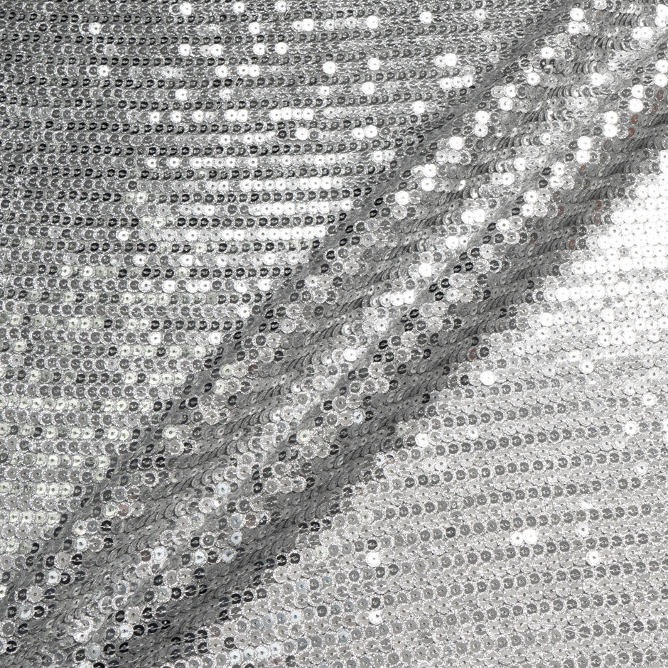Silver Sequinned Tulle
