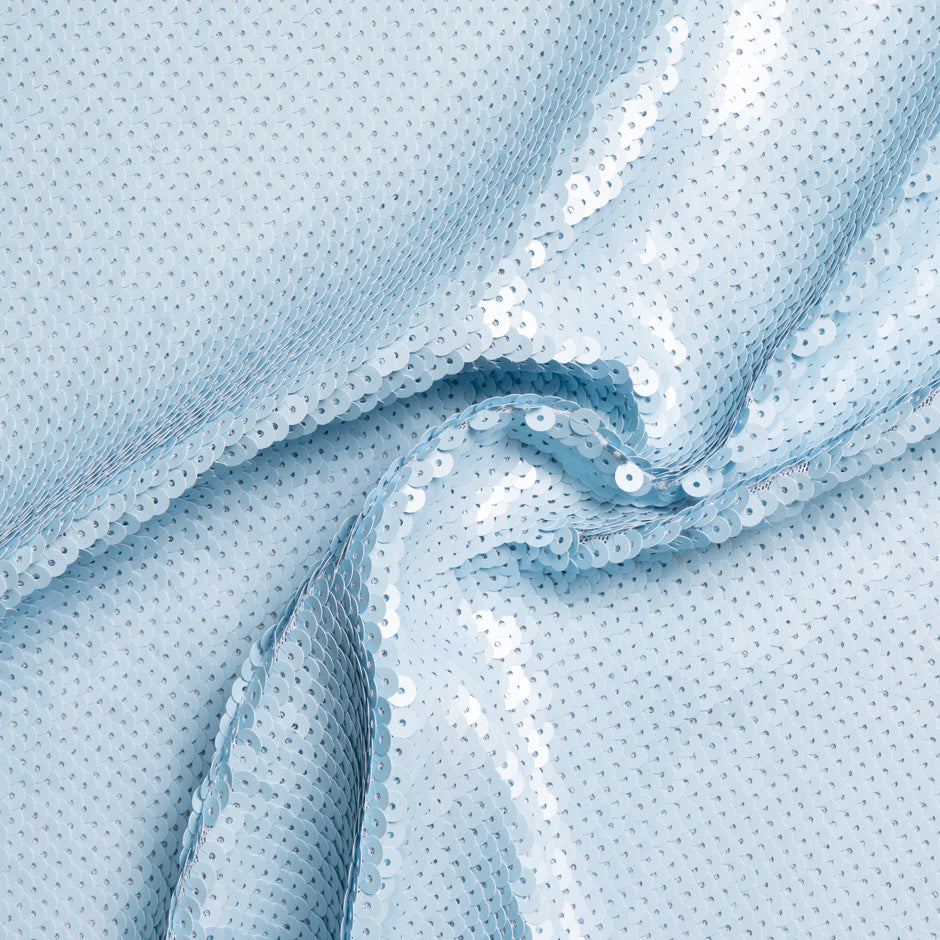 Baby Blue All-Over Stretch Sequin