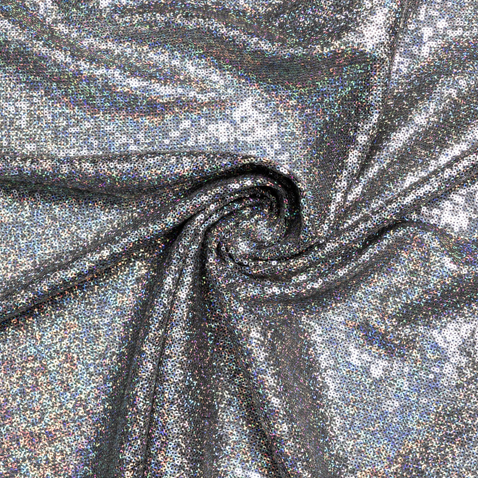 Iridescent Micro Sequinned Tulle