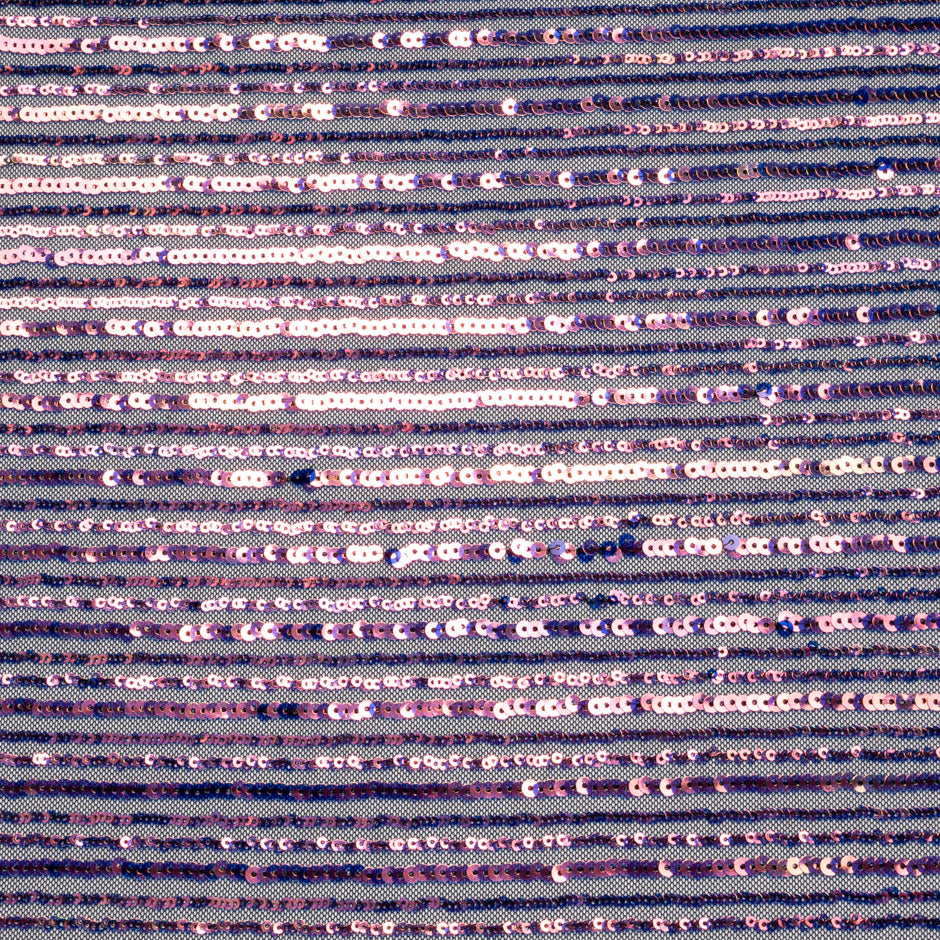 Cherry Red Sequinned Blue Tulle