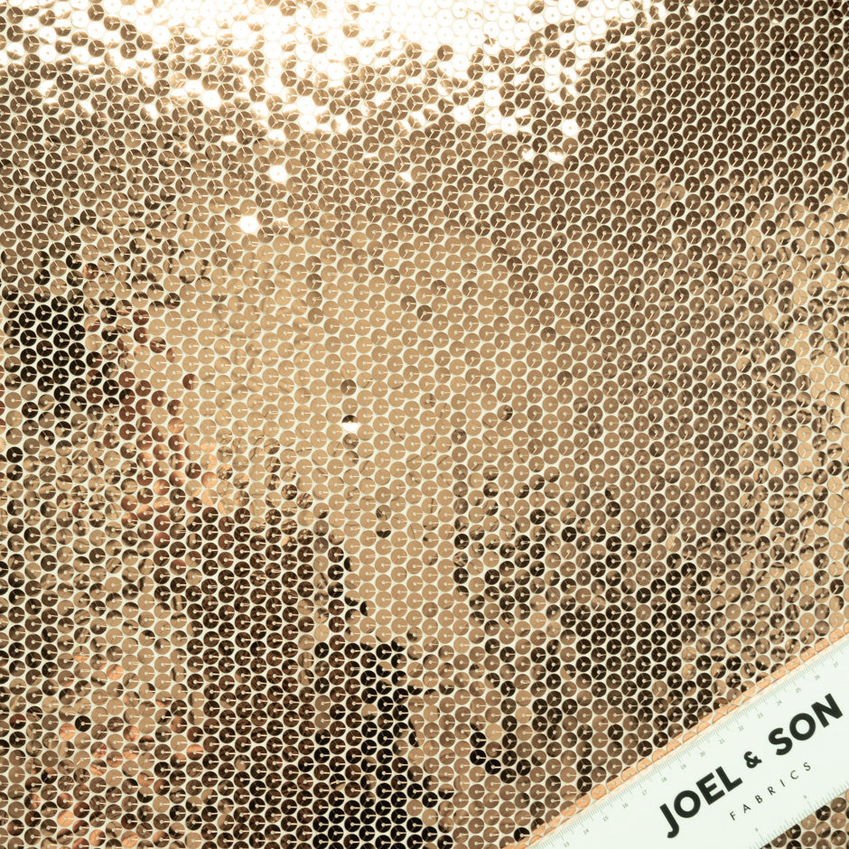 Rose Gold Sequinned Organza