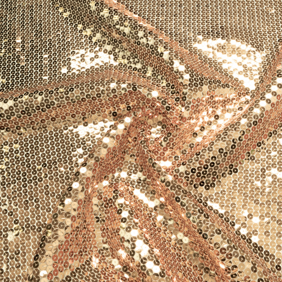 Rose Gold Sequinned Organza