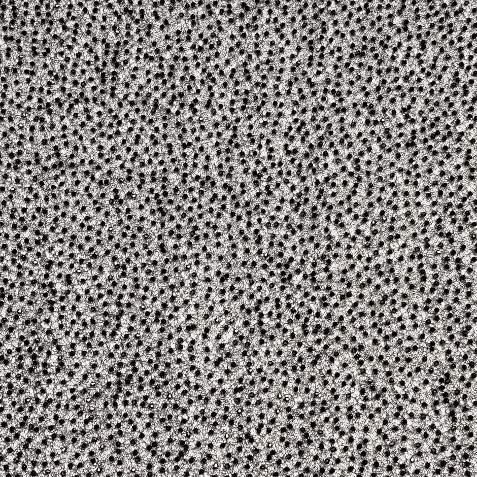 Black Hand Beaded Mesh Tulle