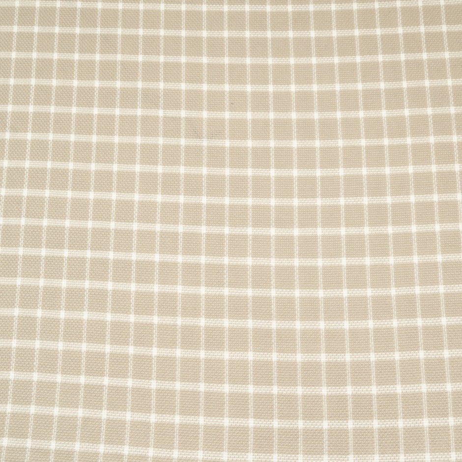 Oatmeal & Ivory Checkered Pure Wool