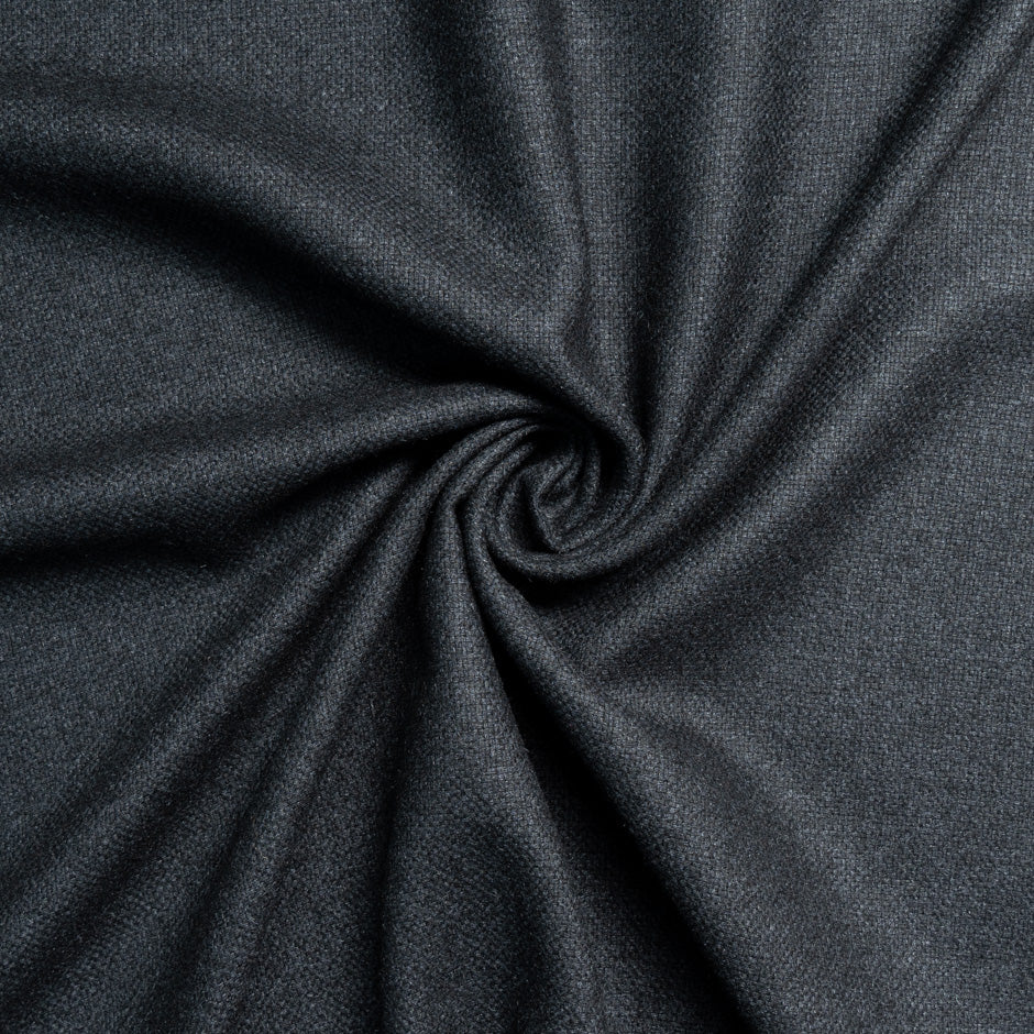 Dark Grey Silk & Wool Suiting